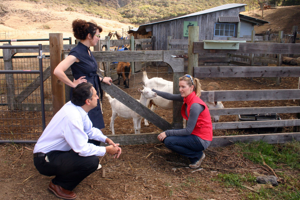 Shabbir and Sarah visit Kate Harle at Slide Ranch